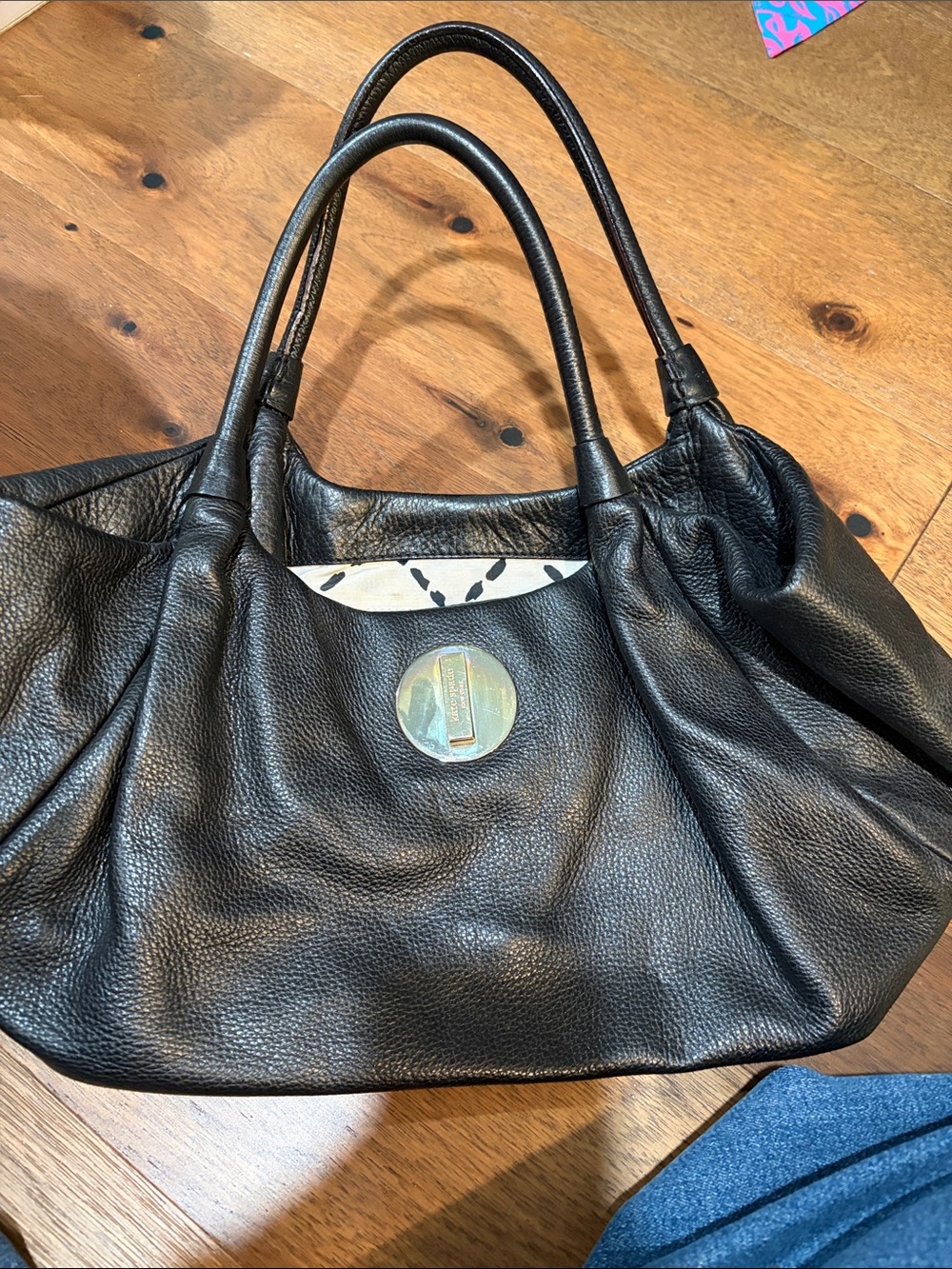 kate spade Black Pebbled Leather Shoulder Bag